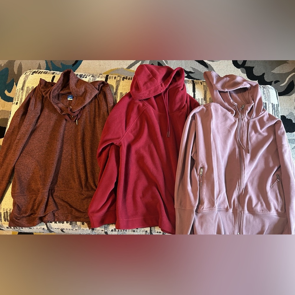 Old Navy Women's Cowl & Turtleneck Sweater Set - Brown, Red, Pink